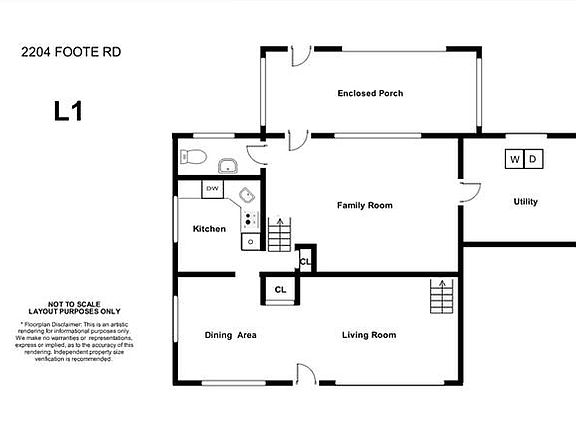 Main and lower levels floor plan