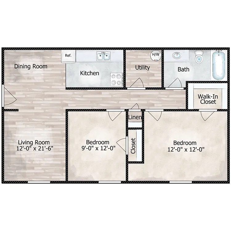 Floor plan The Weston
