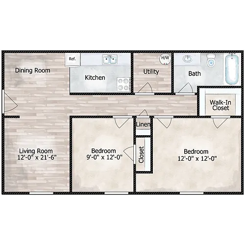 Floor plan The Weston