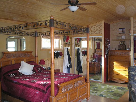 View of closets & headboard