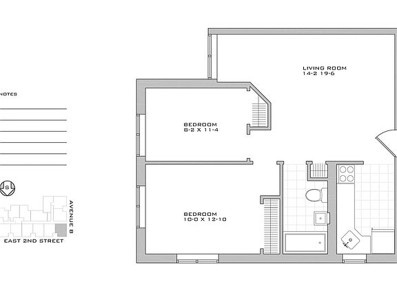 2nd image of 194 E 2nd St APT 3H