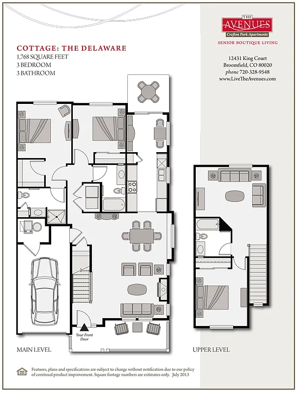 Floor plan The Delaware - Cottage