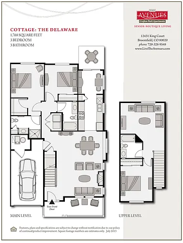 Floor plan The Delaware - Cottage
