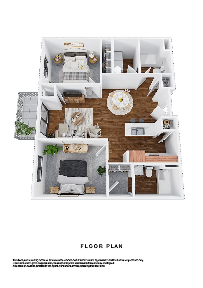 Floor plan Two Bedroom
