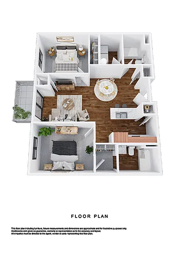 Floor plan Two Bedroom