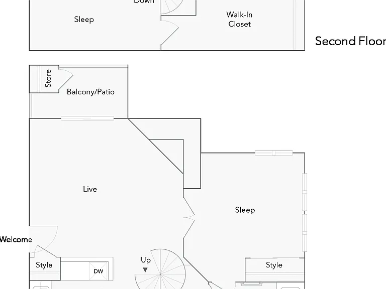 Atlanta | 1-Bedroom Floorplan Atlanta | 1-Bedroom Floorplan