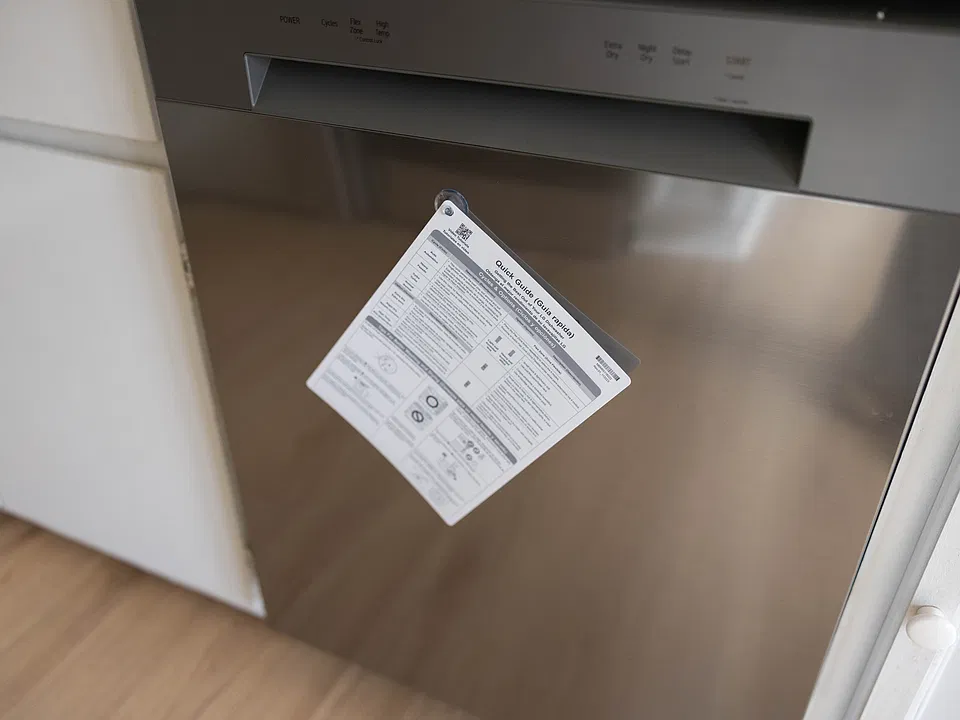 Brand new stainless steel dishwasher