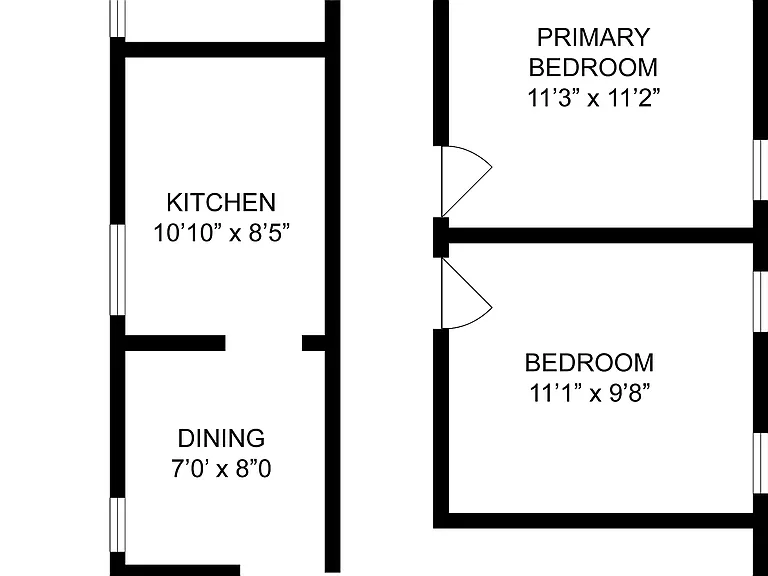 2BD x 1BA Cottage 2BD x 1BA Cottage