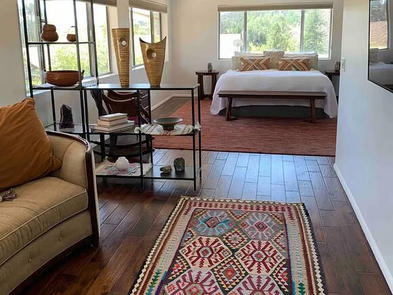 Master bedroom with large ensuite bathroom