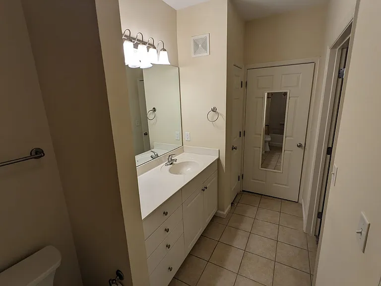Master bathroom includes a spacious walk in closet