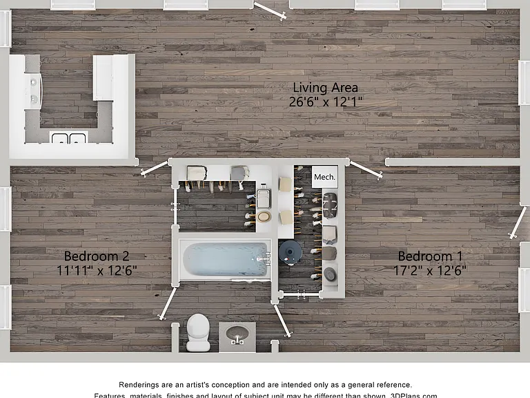 Live Oak 2D Unfurnished Live Oak 2D Unfurnished
