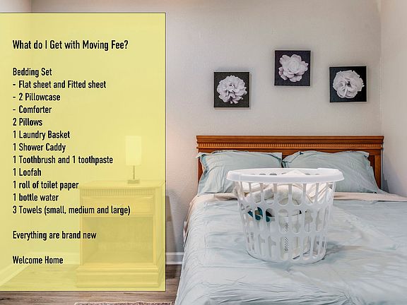 Items provide to member at move in