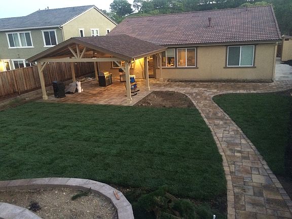 Backyard to patio