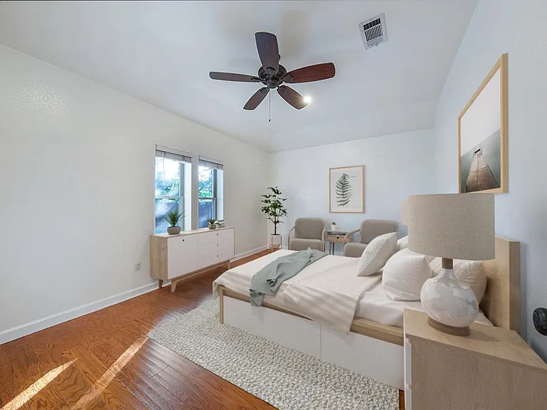 Bedroom 2. This image shows a virtually furnished space. Bedrooms come unfurnished.
