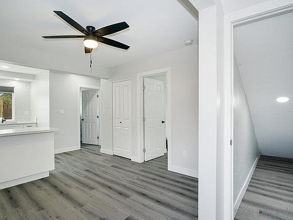 Generous storage closet for added convenience