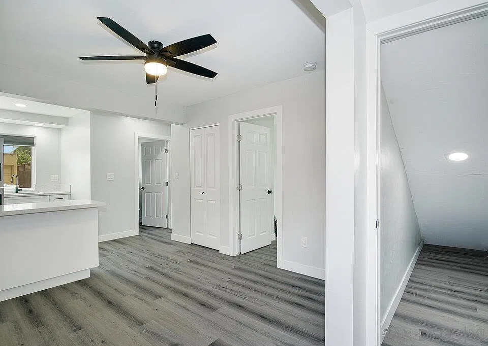 Generous storage closet for added convenience