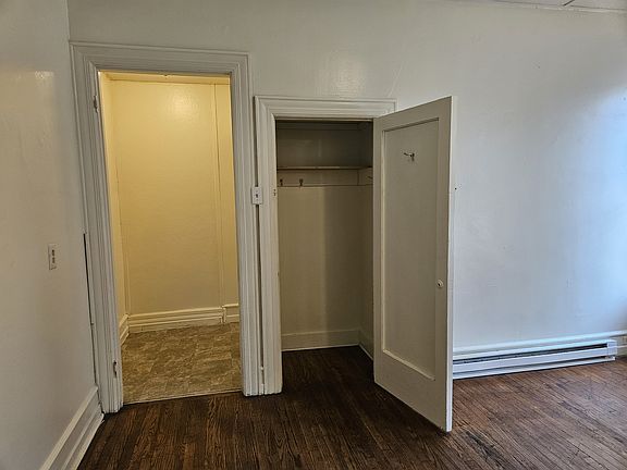 Studio space with a closet