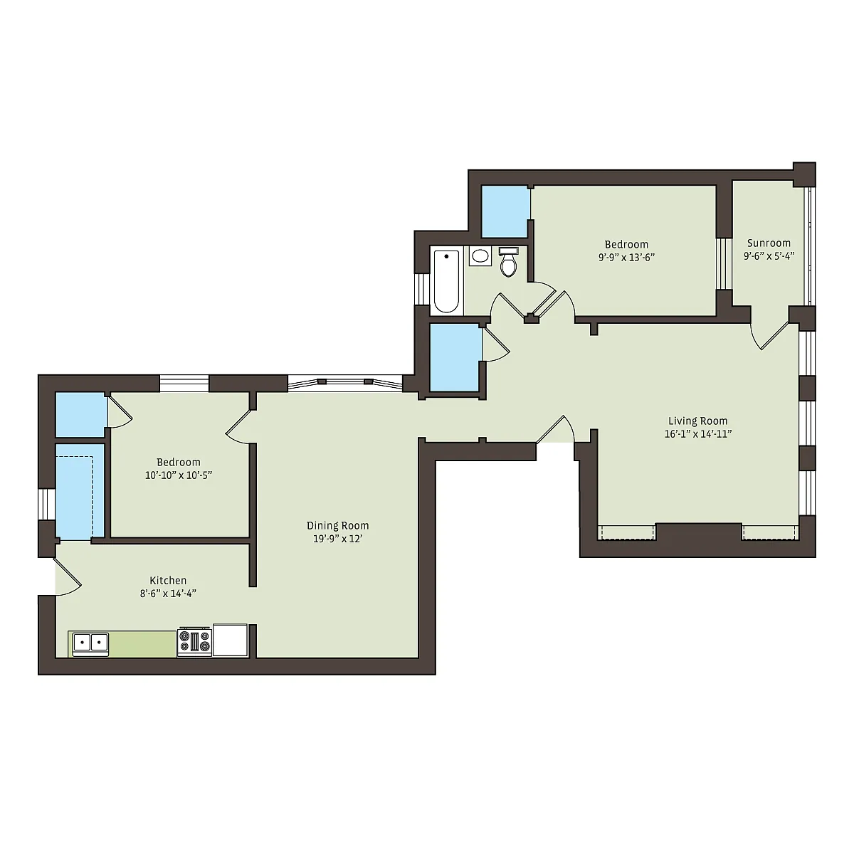 Floor plan gnwd2bB4