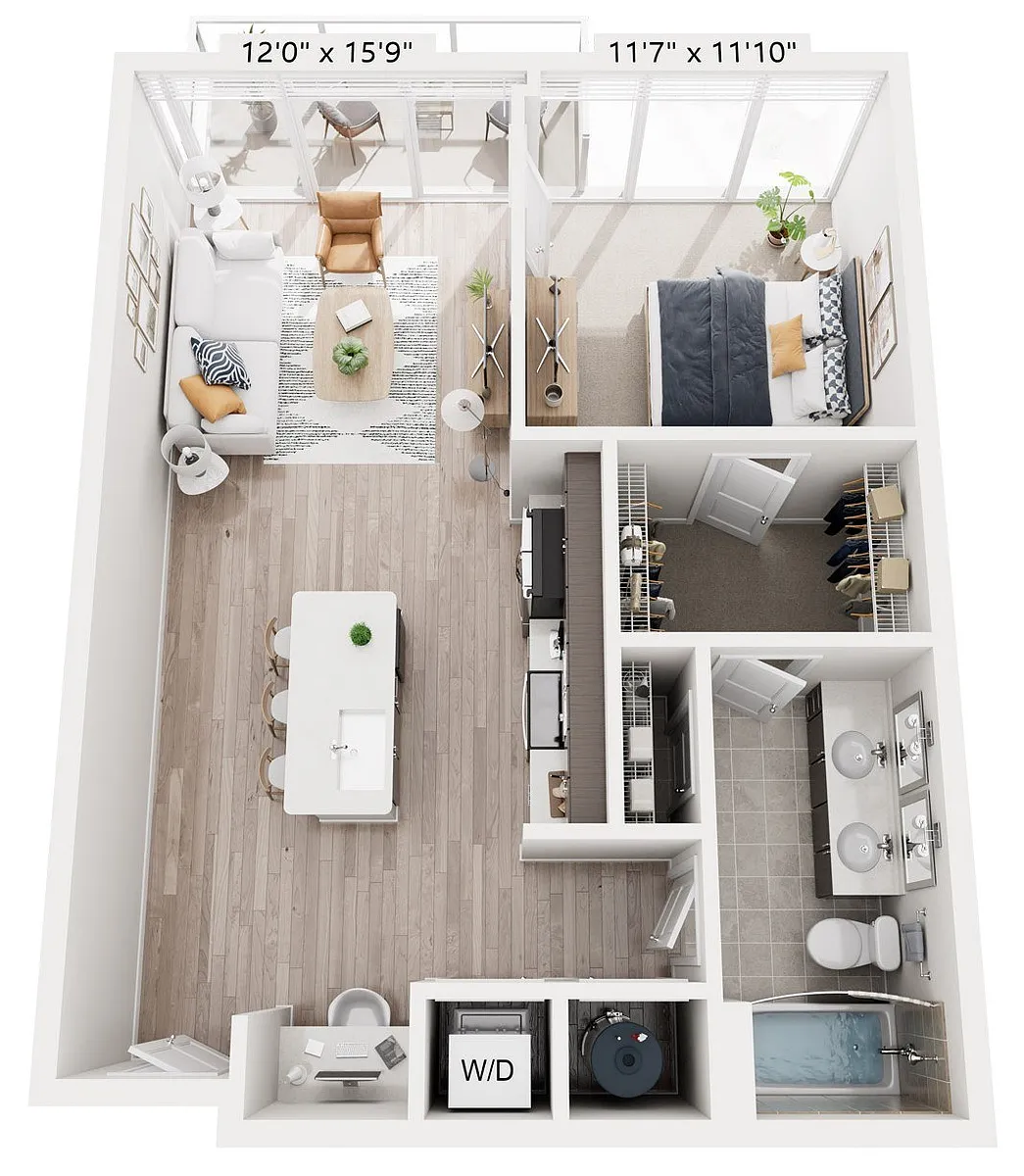 Floor plan 1H
