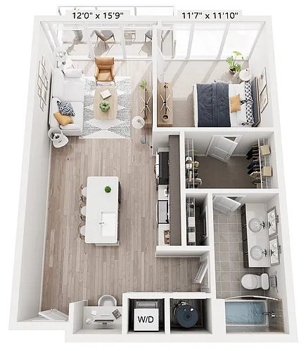 Floor plan 1H