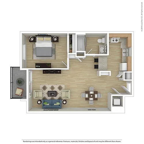 Floor plan 1 Bedroom