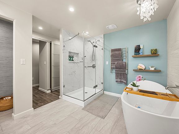 Primary Bathroom, separate shower and soaking tub