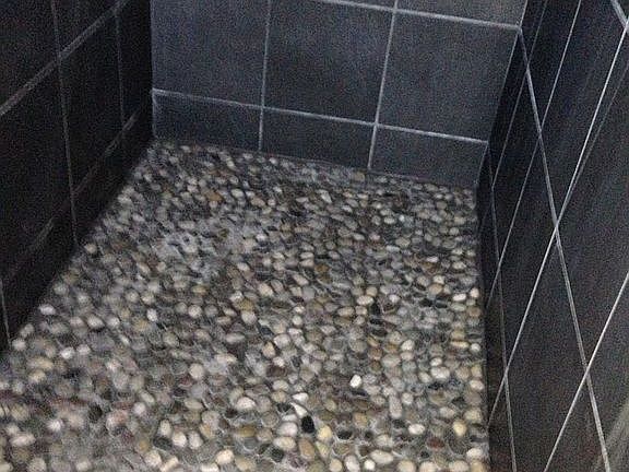Huge shower floor