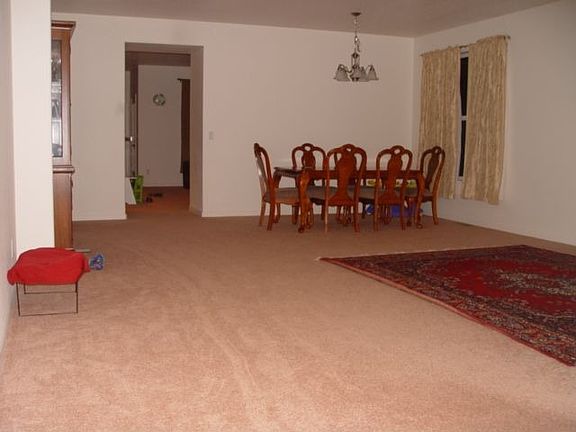 View from Entry Door to Dining Room