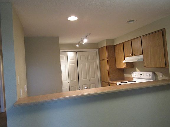 looking into kitchen from dining room