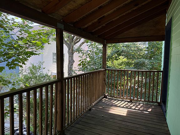 Private back porch