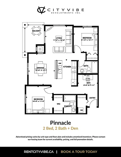 Floor plan 2 Bedrooms