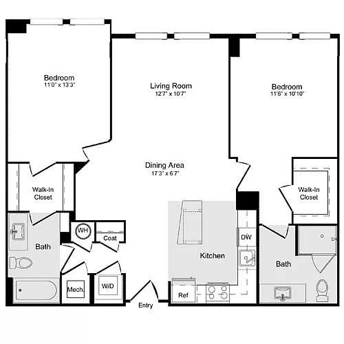 Floor plan C-1D