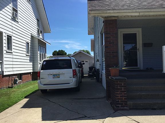 Private drive and garage