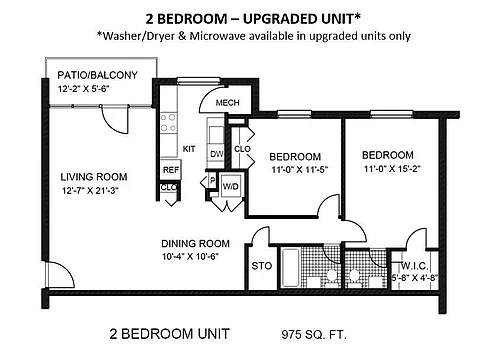 Floor plan 2 Bedroom
