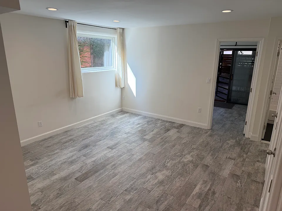 living room with south-facing window