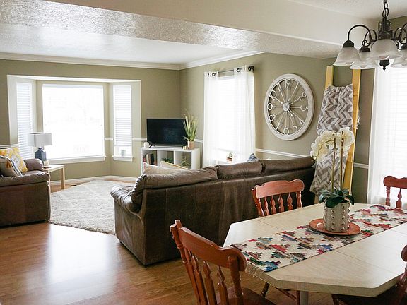 family room & kitchen area