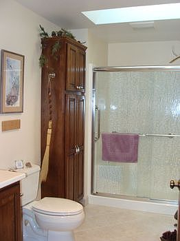 New full bathroom on main floor.