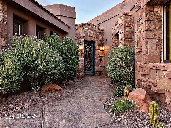 Front courtyard gate