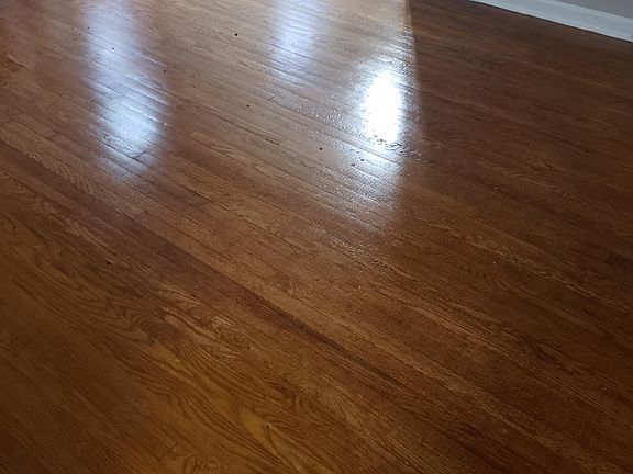 Refinished hardwood floors and the first floor