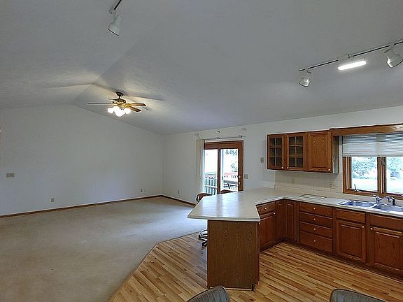 Living room and kitchen view