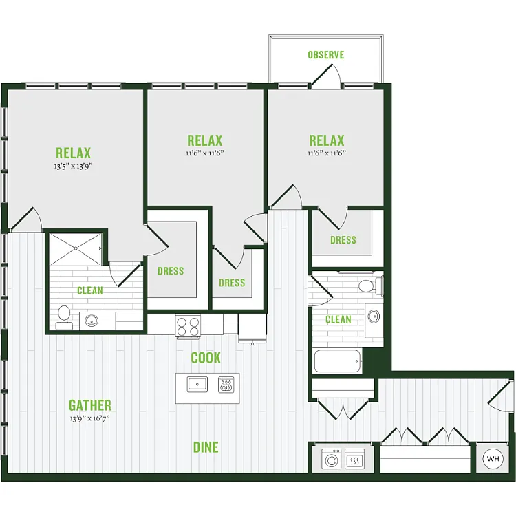 Floor plan C2B