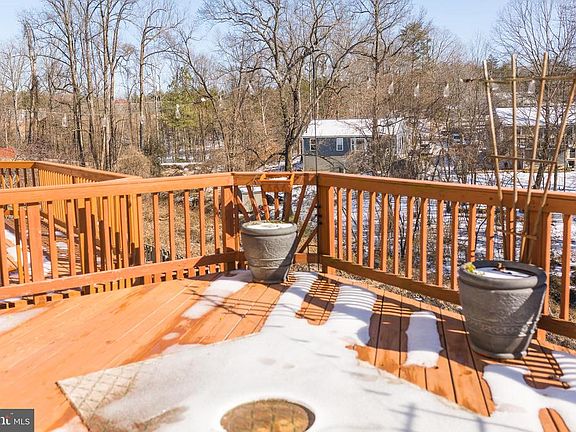 Relax on the large back deck
