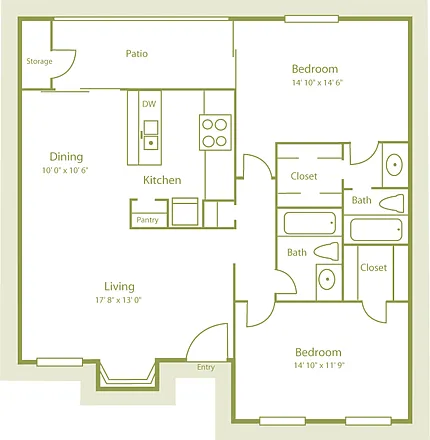 Floor plan Plan B3