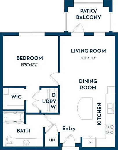 1 Bedroom | 1 Bath | 735 SF 1 Bedroom | 1 Bath | 735 SF