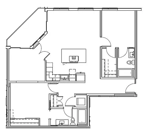 Floor plan Deluxe Penthouse Suite