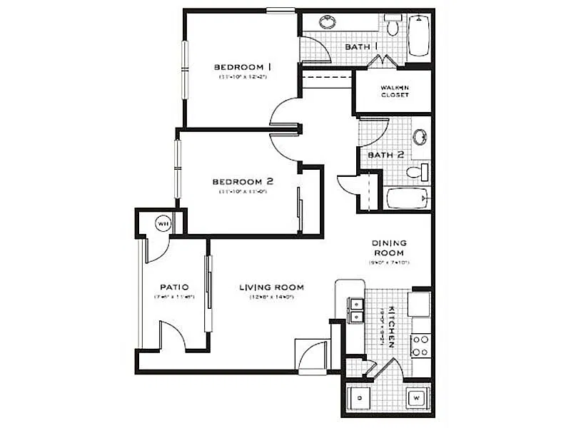 Floor plan 2X2