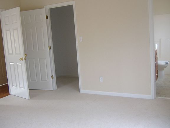 Master bedroom suite with walk-in closet
