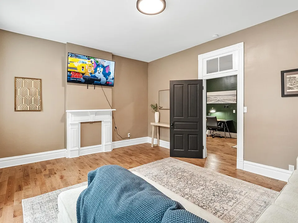 Living Room with 58" Smart TV