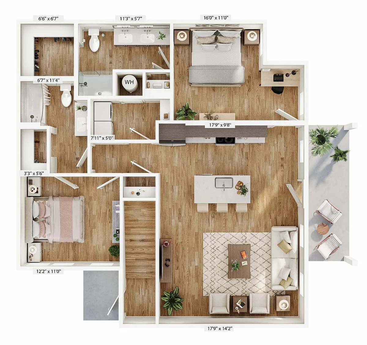 Floor plan Longleaf