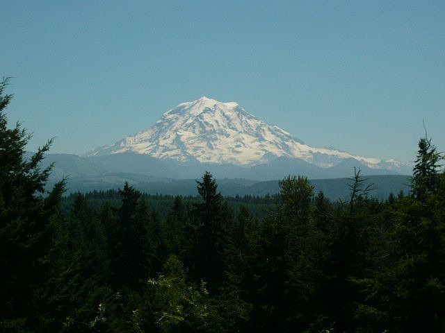 Mt. Rainer from the back deck